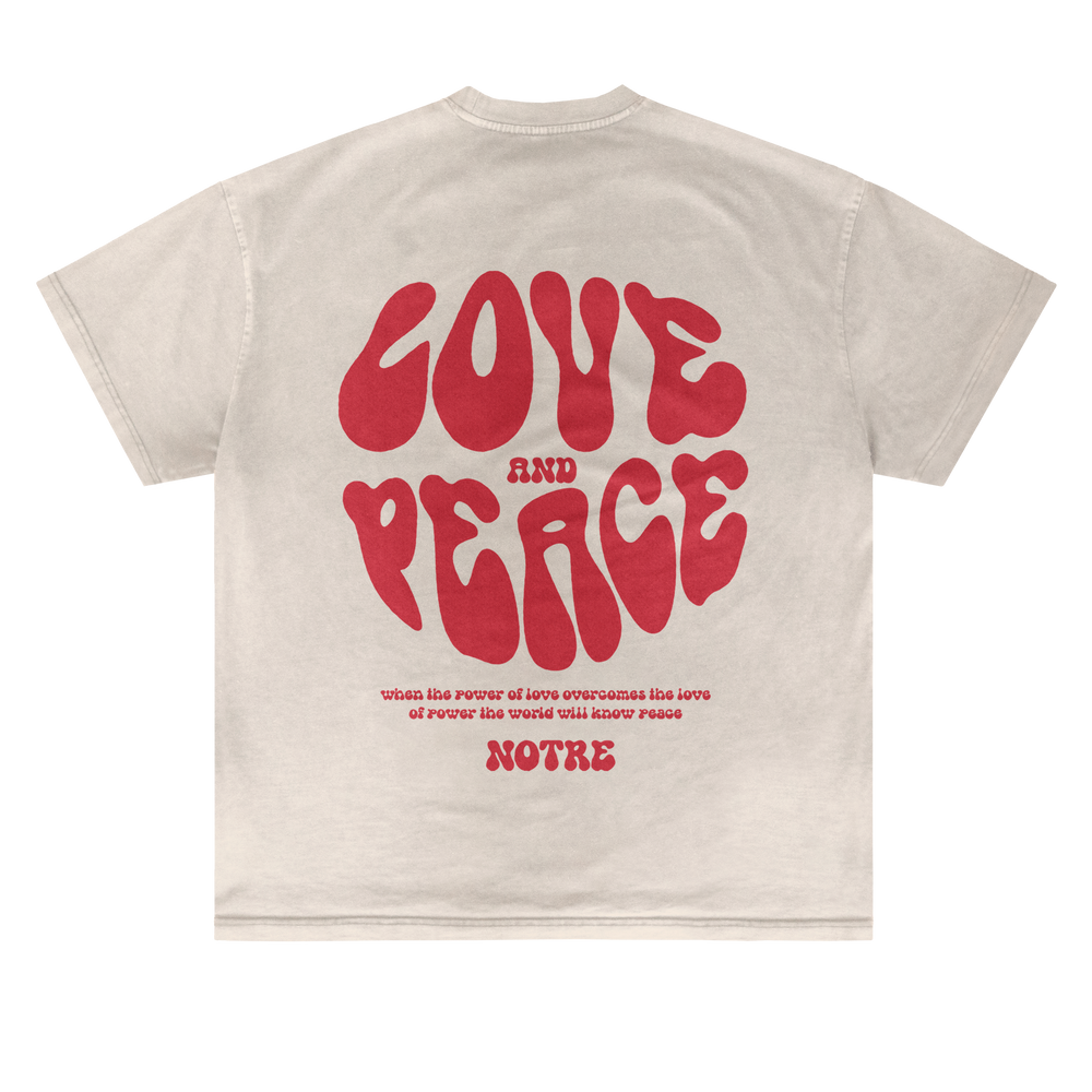 T-shirt Notre Love & Peace 24H EXPRESS SHIPMENT