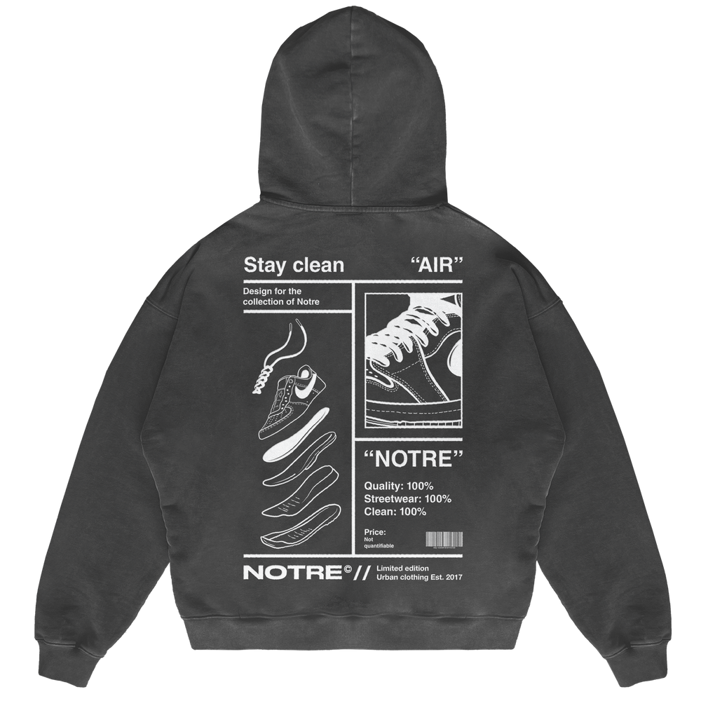 Felpa Hoodie Notre Stay Clean 24H EXPRESS SHIPMENT