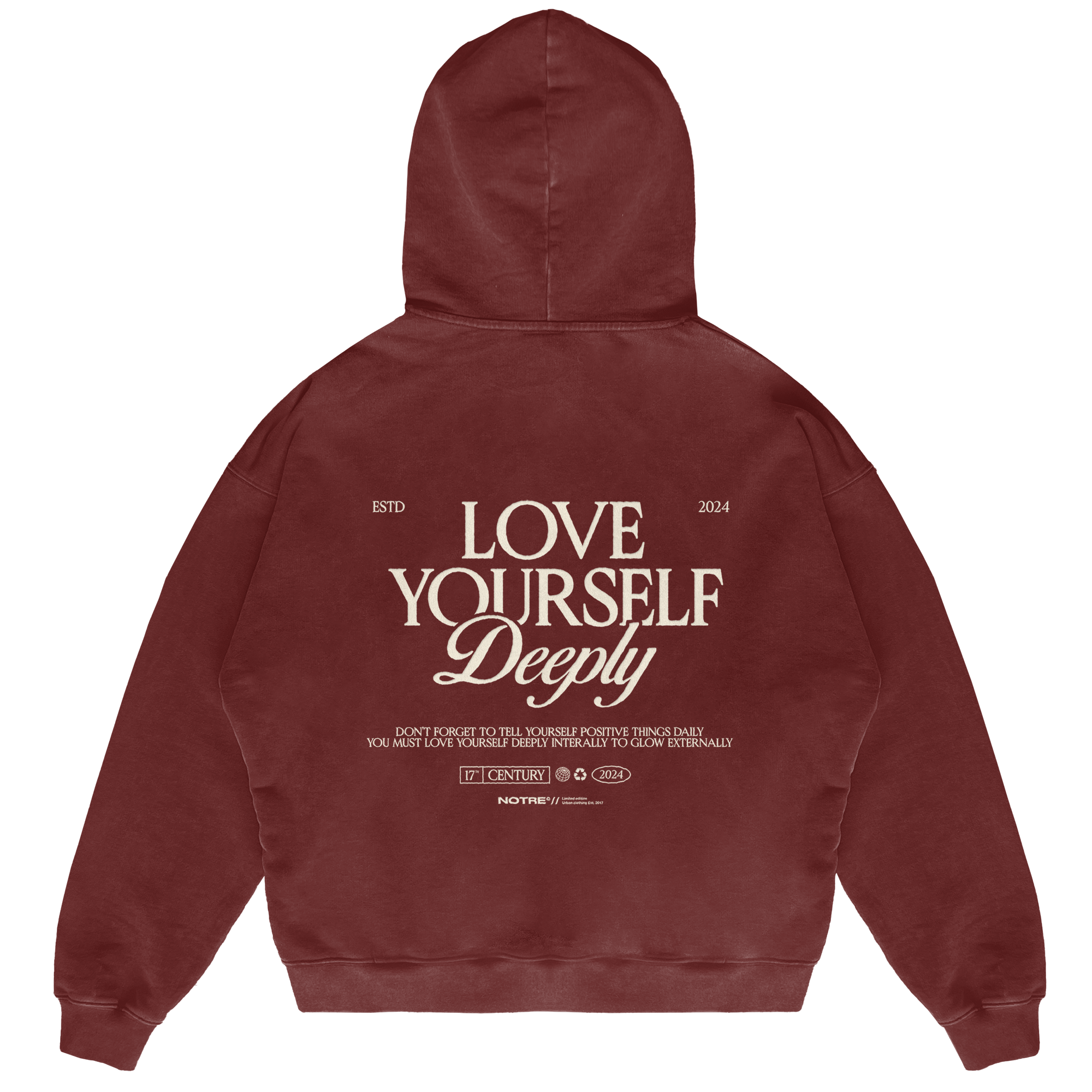 Felpa Hoodie Notre Love Yourself W24 24H EXPRESS SHIPMENT