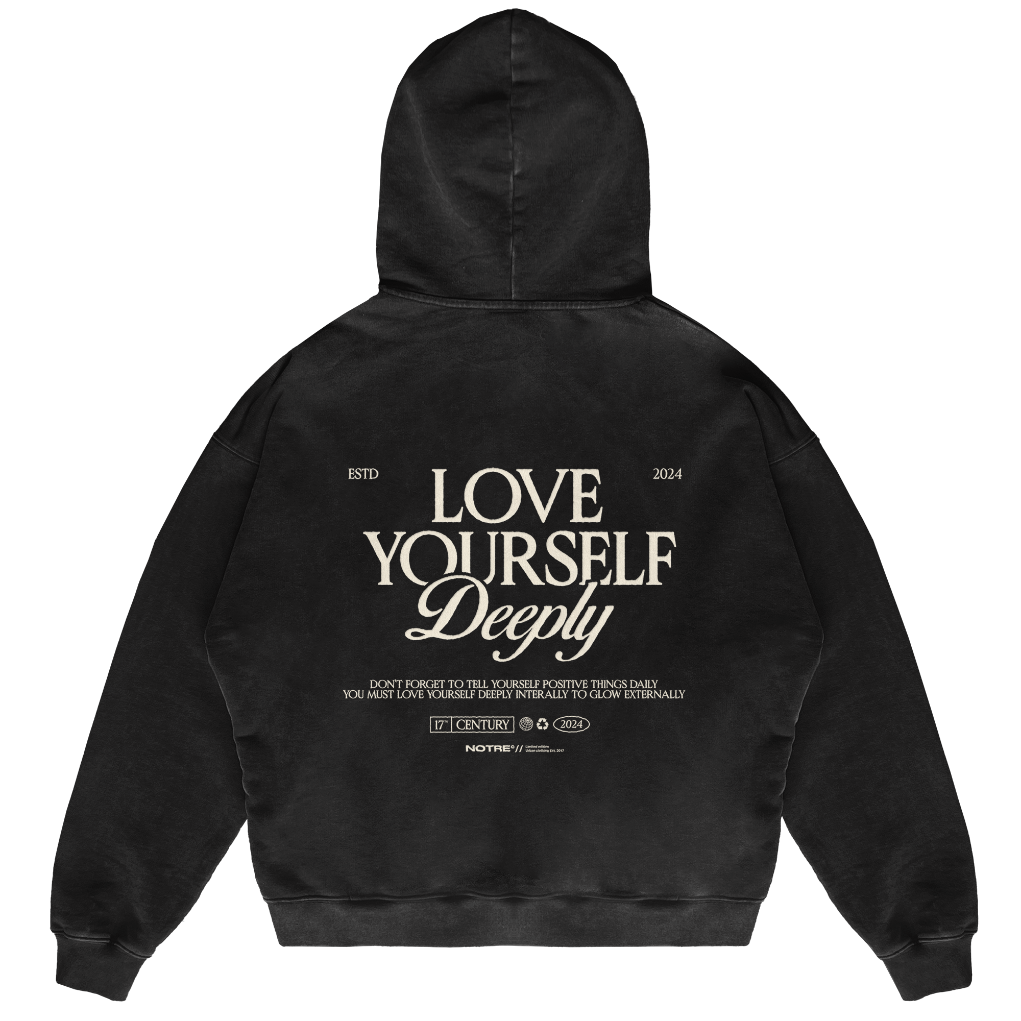 Felpa Hoodie Notre Love Yourself W24 24H EXPRESS SHIPMENT