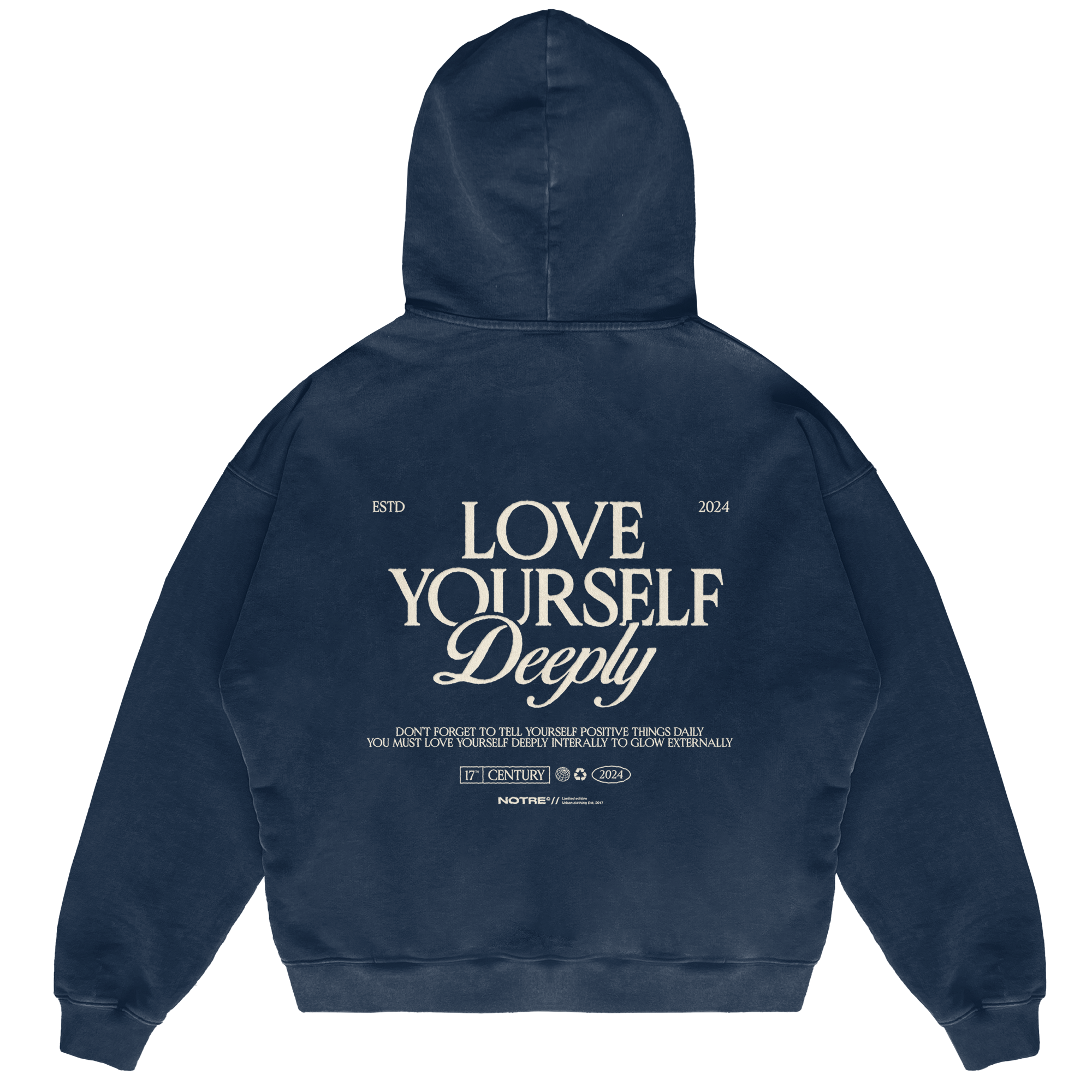 Felpa Hoodie Notre Love Yourself W24 24H EXPRESS SHIPMENT