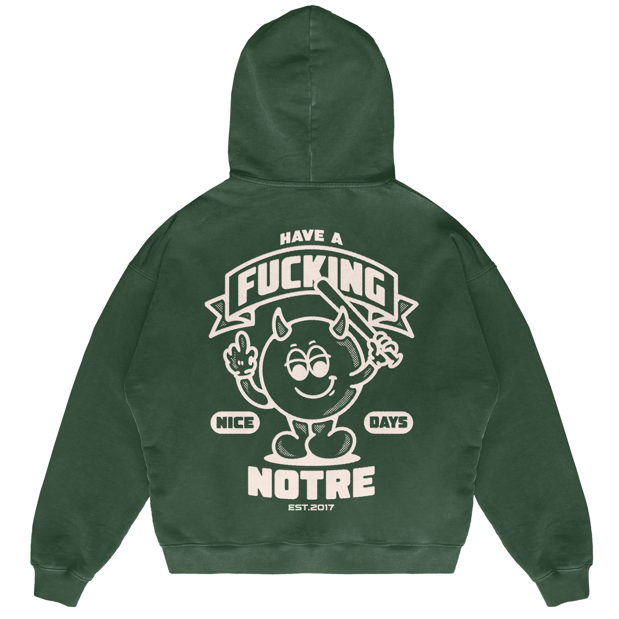 Felpa Hoodie Notre Fu*king Day 24H EXPRESS SHIPMENT - not for resale