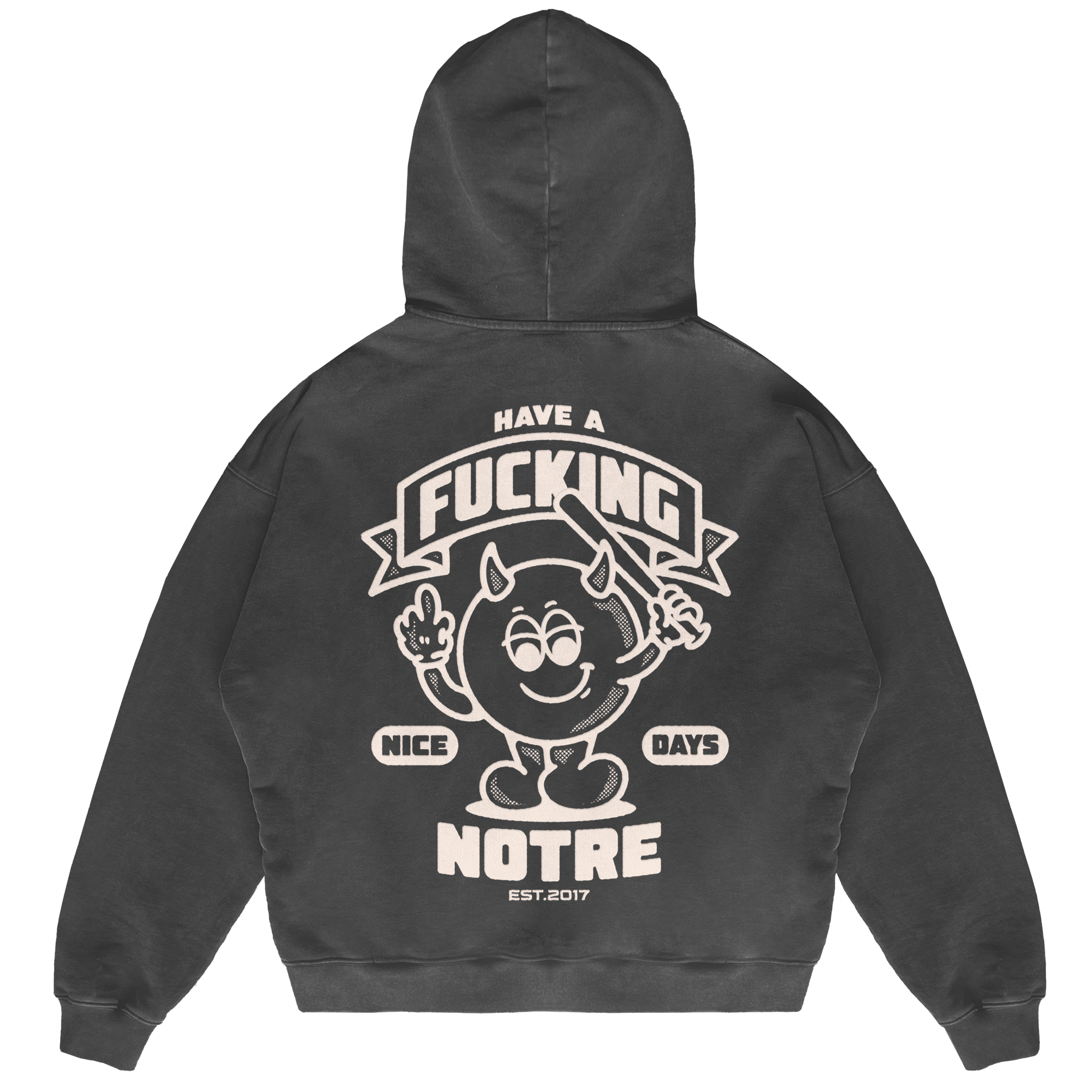 Felpa Hoodie Notre Fu*king Day 24H EXPRESS SHIPMENT - not for resale
