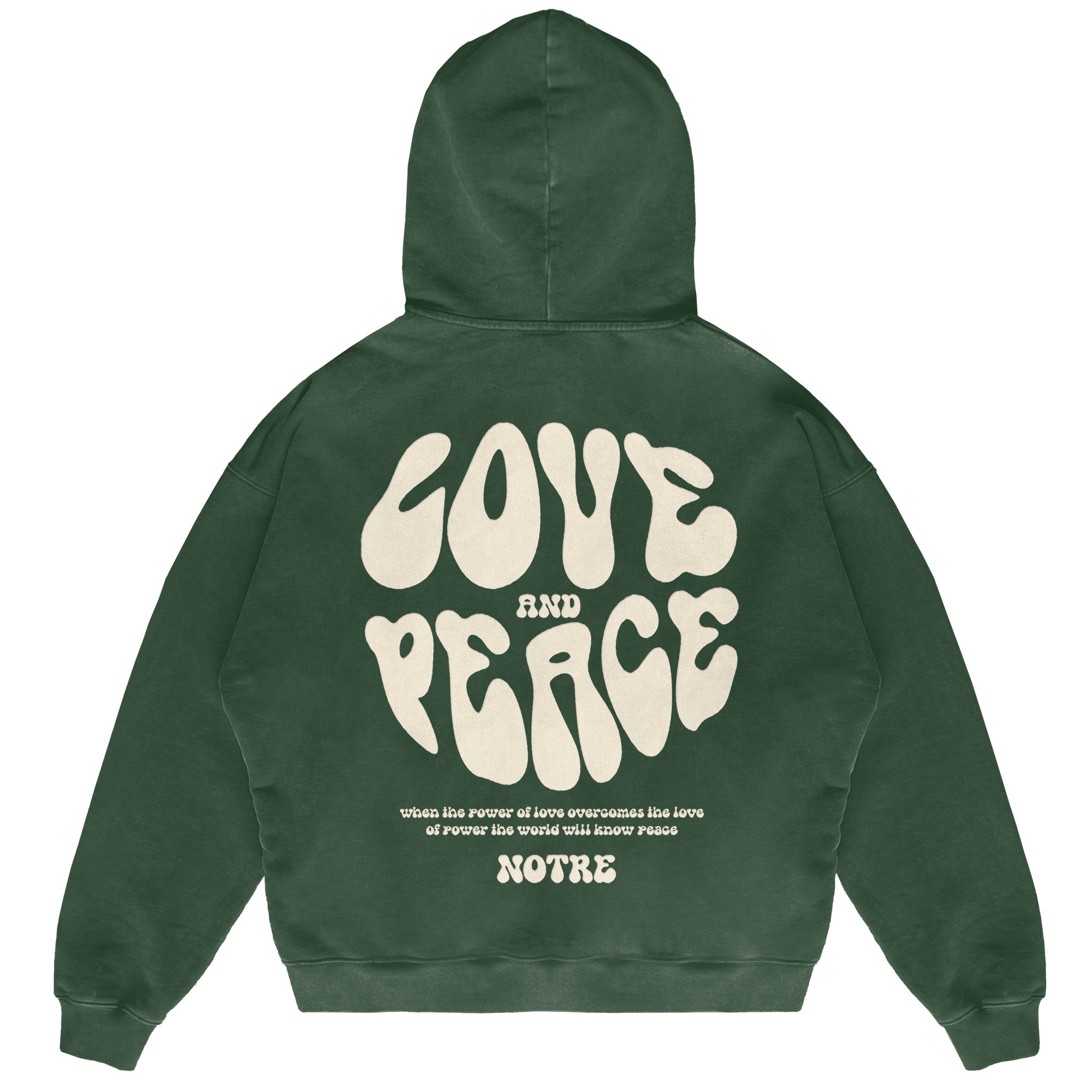 Felpa Hoodie Notre Love & Peace 2024 24H EXPRESS SHIPMENT - not for resale
