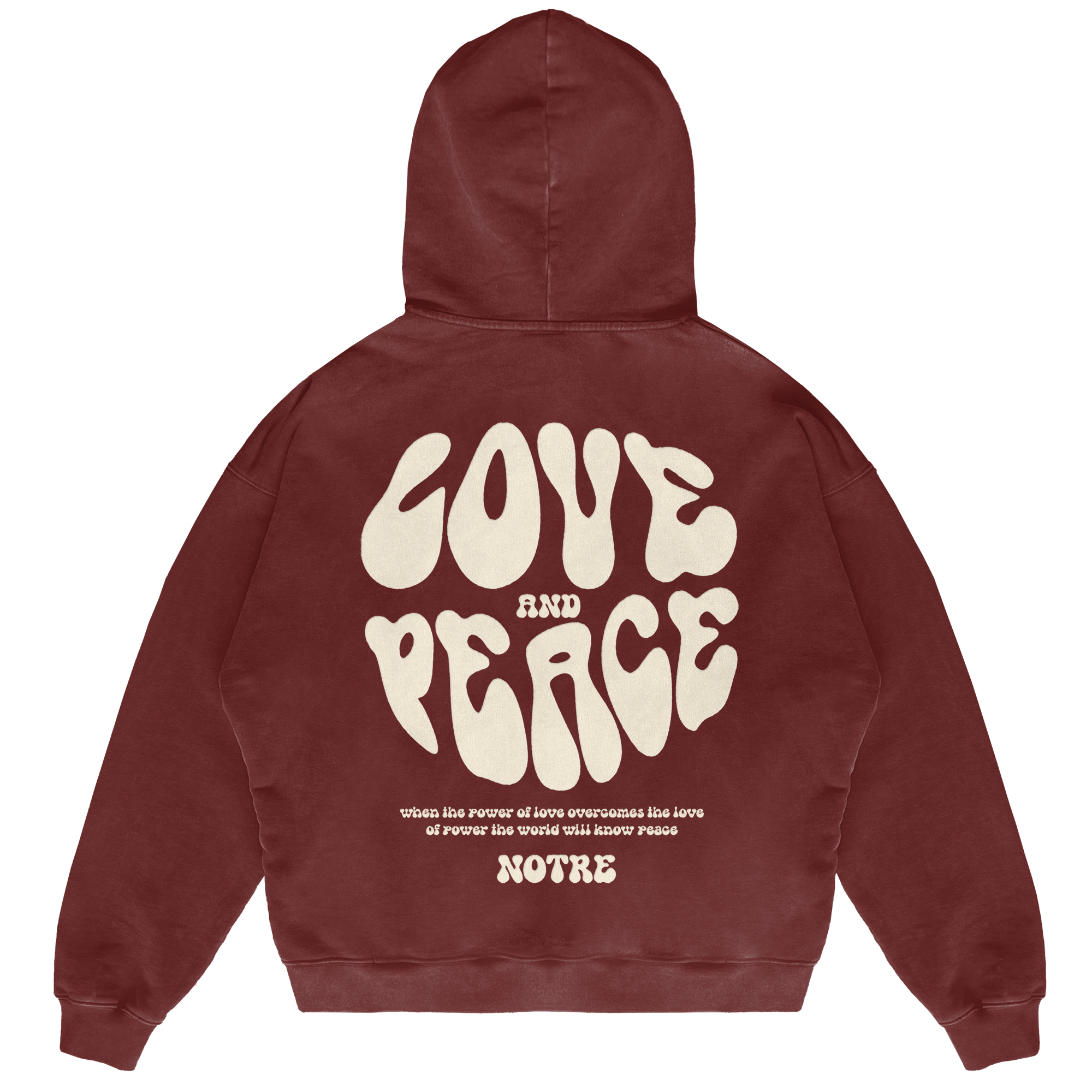 Felpa Hoodie Notre Love & Peace 2024 24H EXPRESS SHIPMENT - not for resale