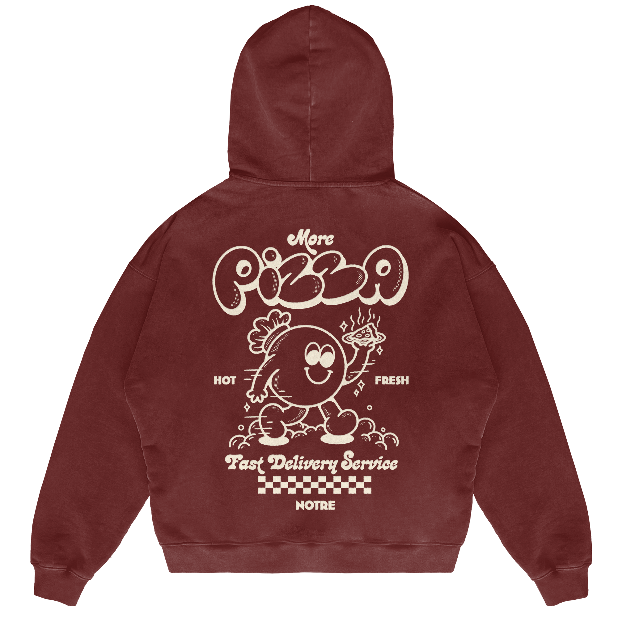 Felpa Hoodie Notre More Pizza 24H EXPRESS SHIPMENT - not for resale