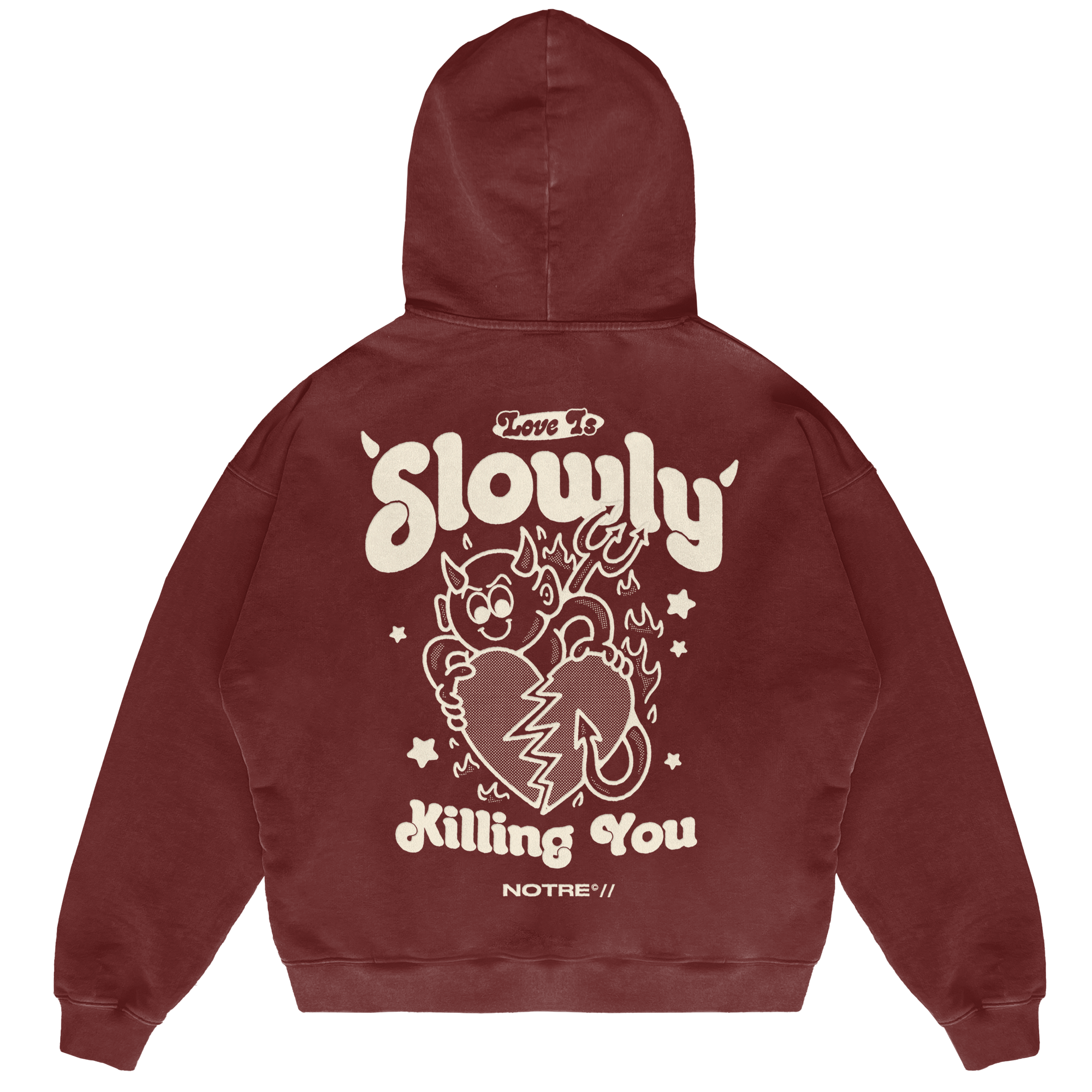 Felpa Hoodie Notre Slowly 24H EXPRESS SHIPMENT - not for resale