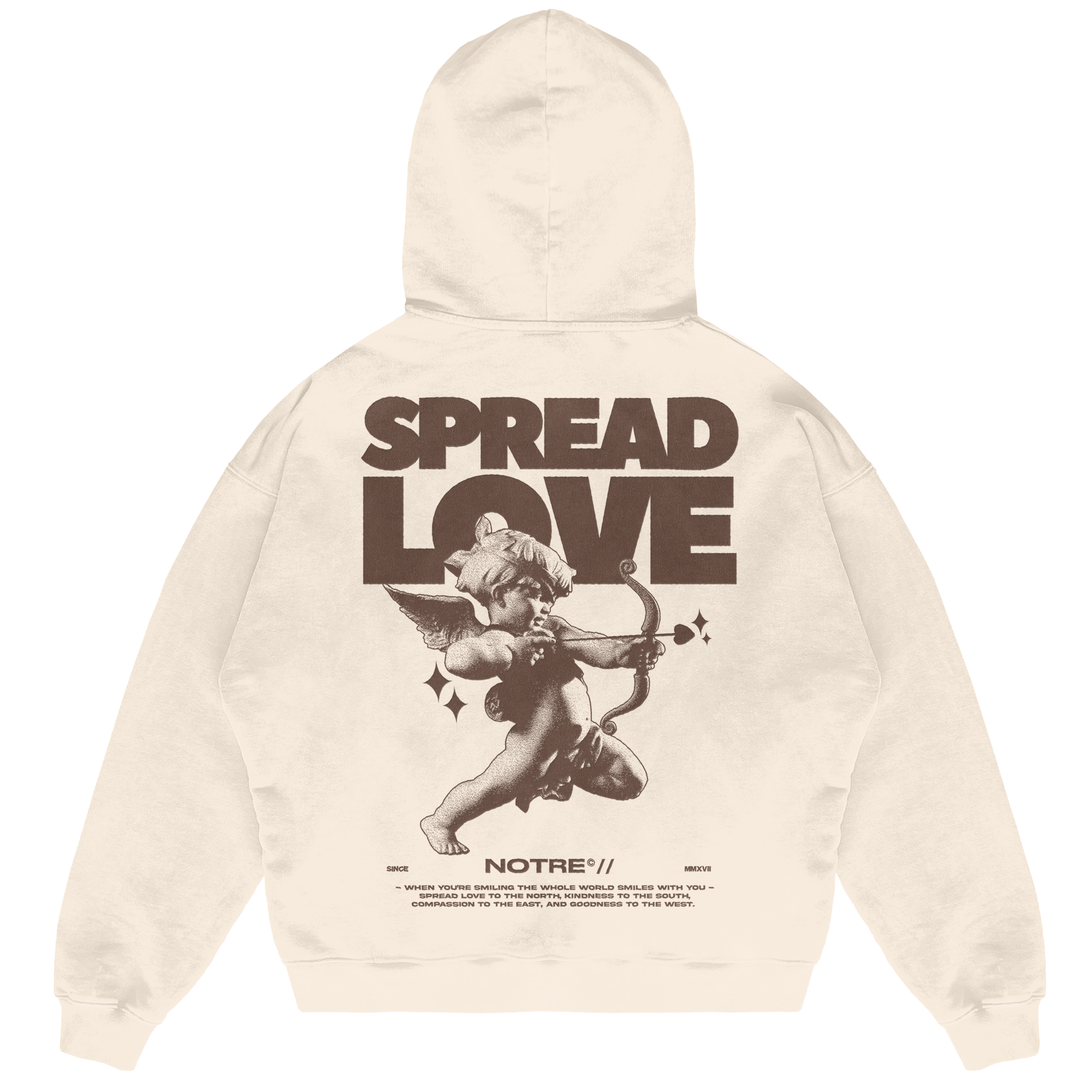 Felpa Hoodie Notre Spread Love 24H EXPRESS SHIPMENT - not for resale