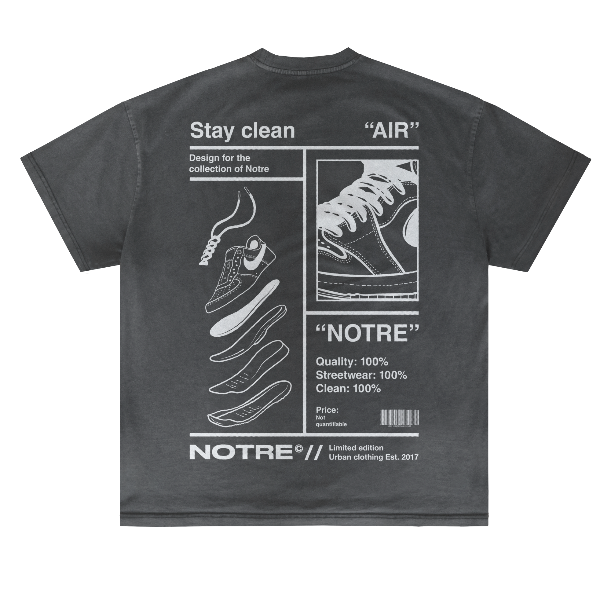 T-shirt Notre Stay Clean 24H EXPRESS SHIPMENT