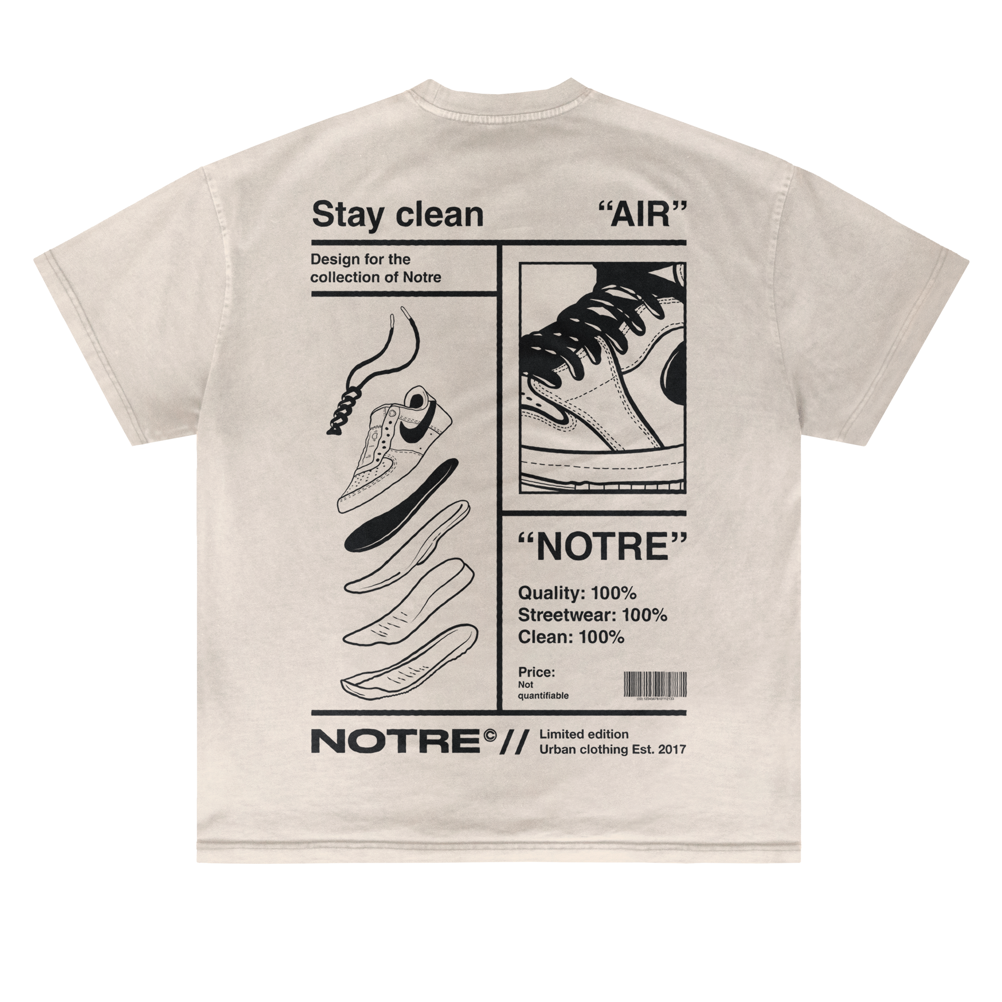 T-shirt Notre Stay Clean 24H EXPRESS SHIPMENT
