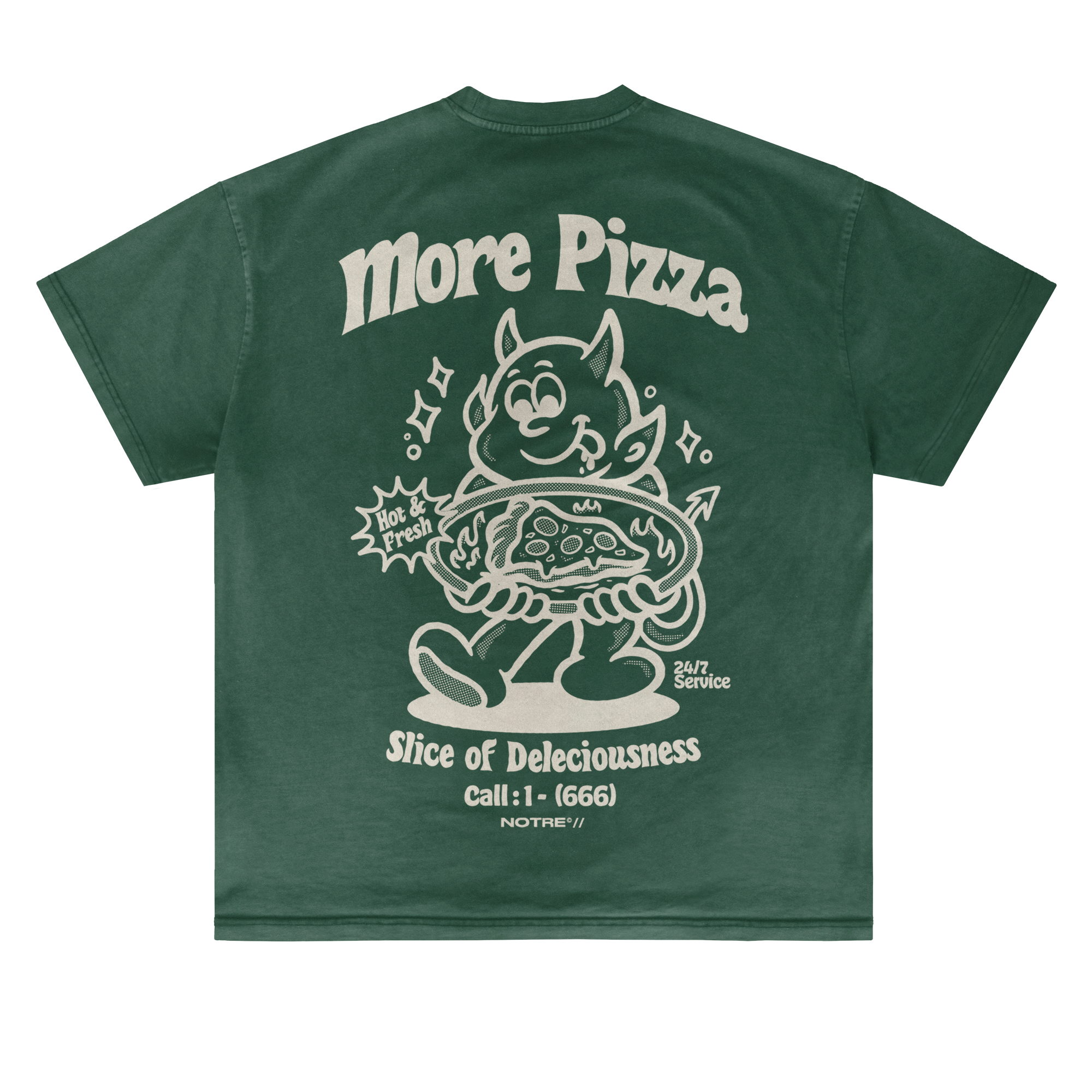 T-shirt Notre More Pizza 666 24H EXPRESS SHIPMENT