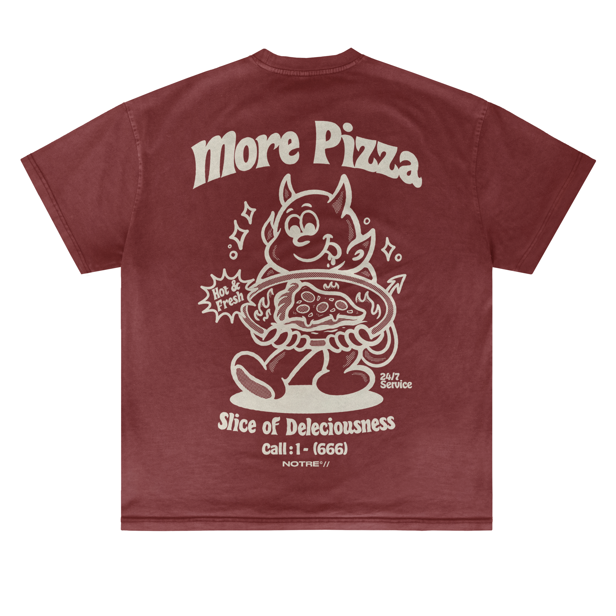 T-shirt Notre More Pizza 666 24H EXPRESS SHIPMENT