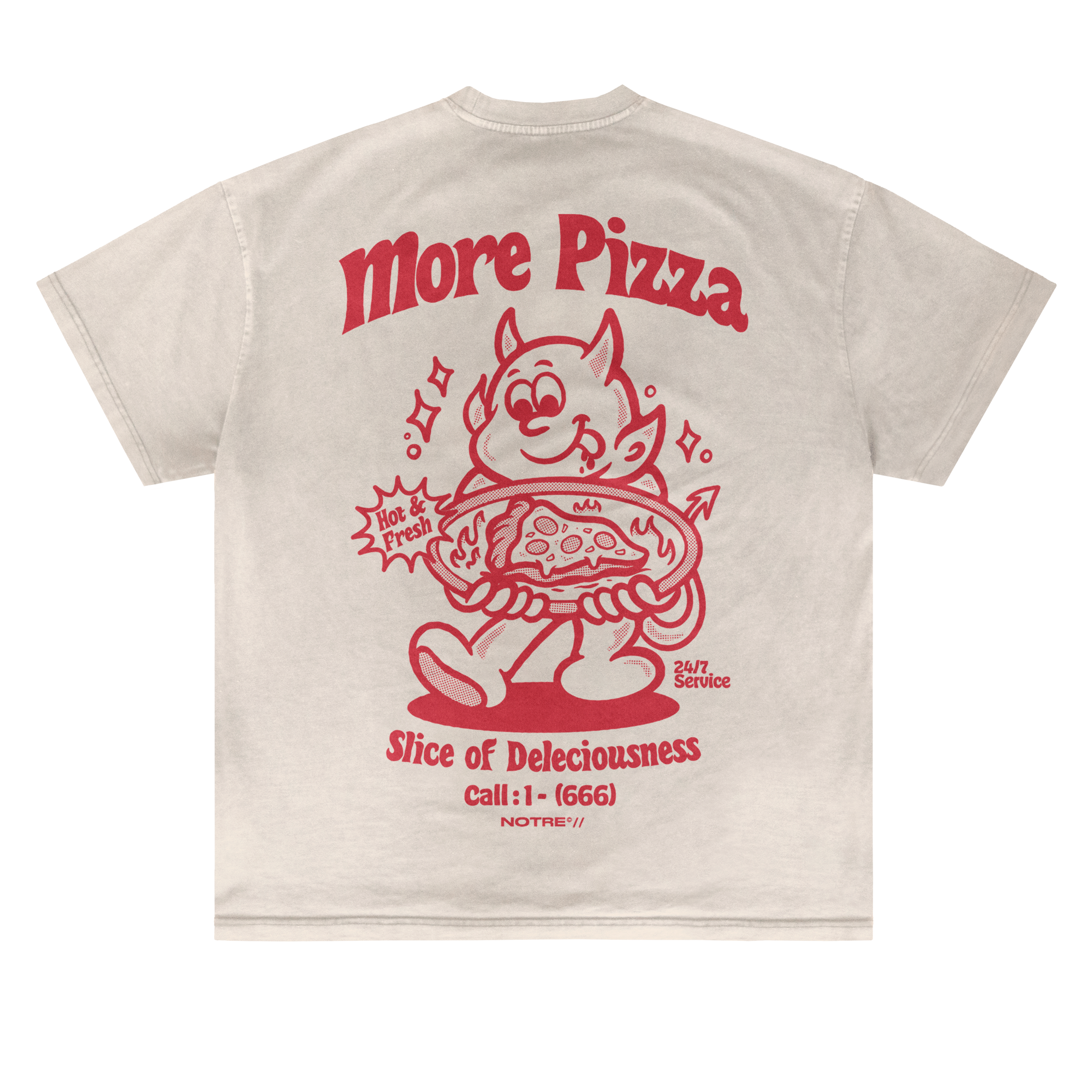 T-shirt Notre More Pizza 666 24H EXPRESS SHIPMENT