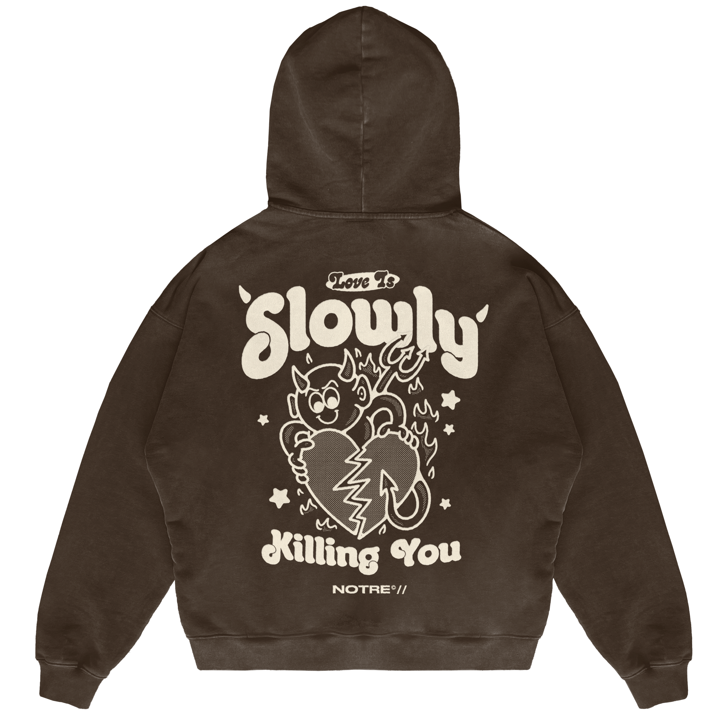 Felpa Hoodie Notre Slowly 24H EXPRESS SHIPMENT - not for resale